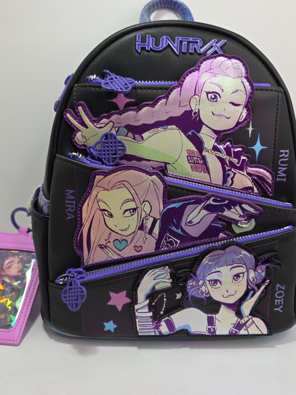 Loungefly K Pop Demon Hunters Huntrix Hunter/x Rumi Mira Zoey Backpack NWT